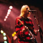 Kurt Cobain performs with Nirvana in 1993.